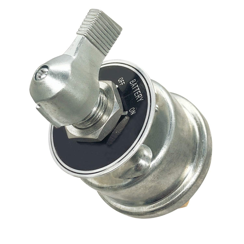 Ampper 12-24 V Master Battery Disconnect Switch, Battery Power Cut Isolator Killer for Car, Vehicle, RV and Boat (Aluminium Housing, On/Off) - NewNest Australia