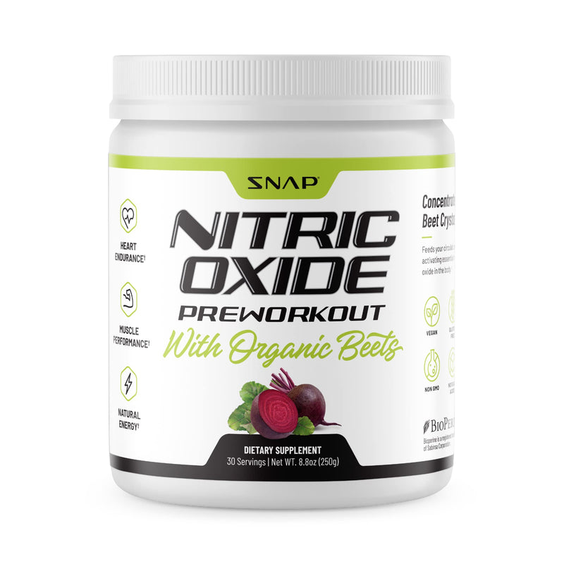 Pre Workout Beet Root Powder - Organic Nitric Oxide Pre Workout Booster, Natural Energy & Blood Flow - Beets Superfood Support Muscle Performance, Heart Health & Endurance, 250g (30 Servings) - NewNest Australia