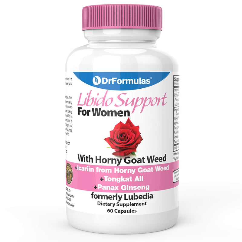 DrFormulas Libido Support for Women with Horny Goat Weed Extract with Maca, Epimedium and Icariin, (Formerly Lubedia), 60 Count - NewNest Australia