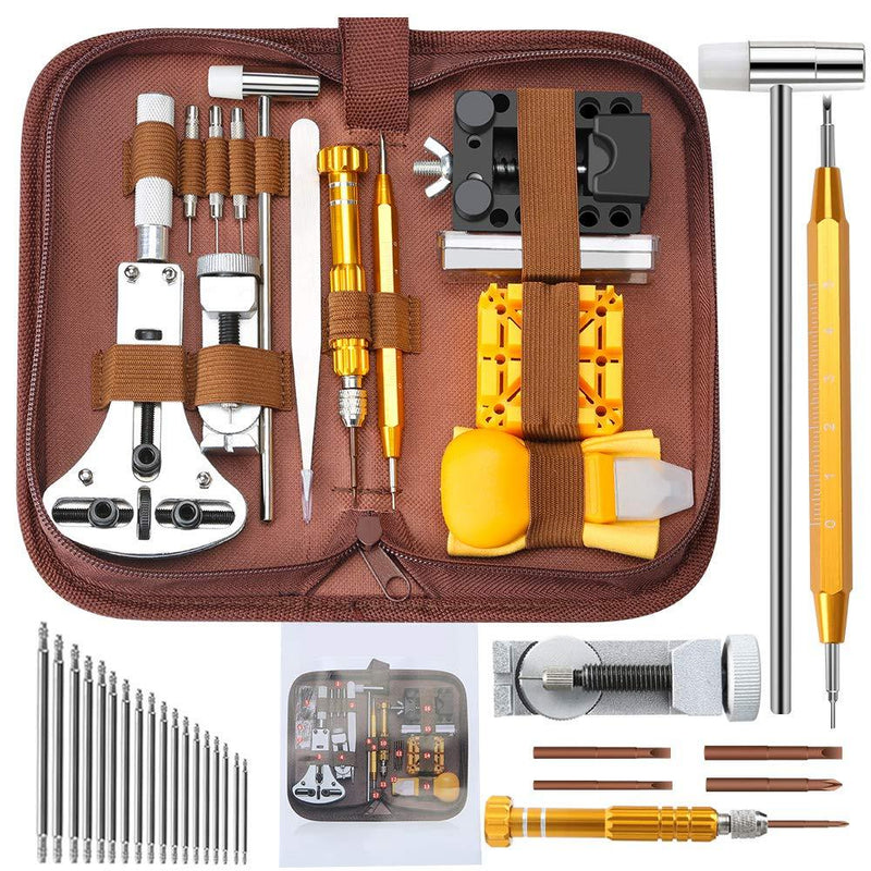 Watch Repair Tools Kits, Kingsdun Upgraded Version 149pcs Watches Battery Replacement Watchband Link Remover Spring Bar Tool Kit with Carrying Case and Instruction Manual - NewNest Australia