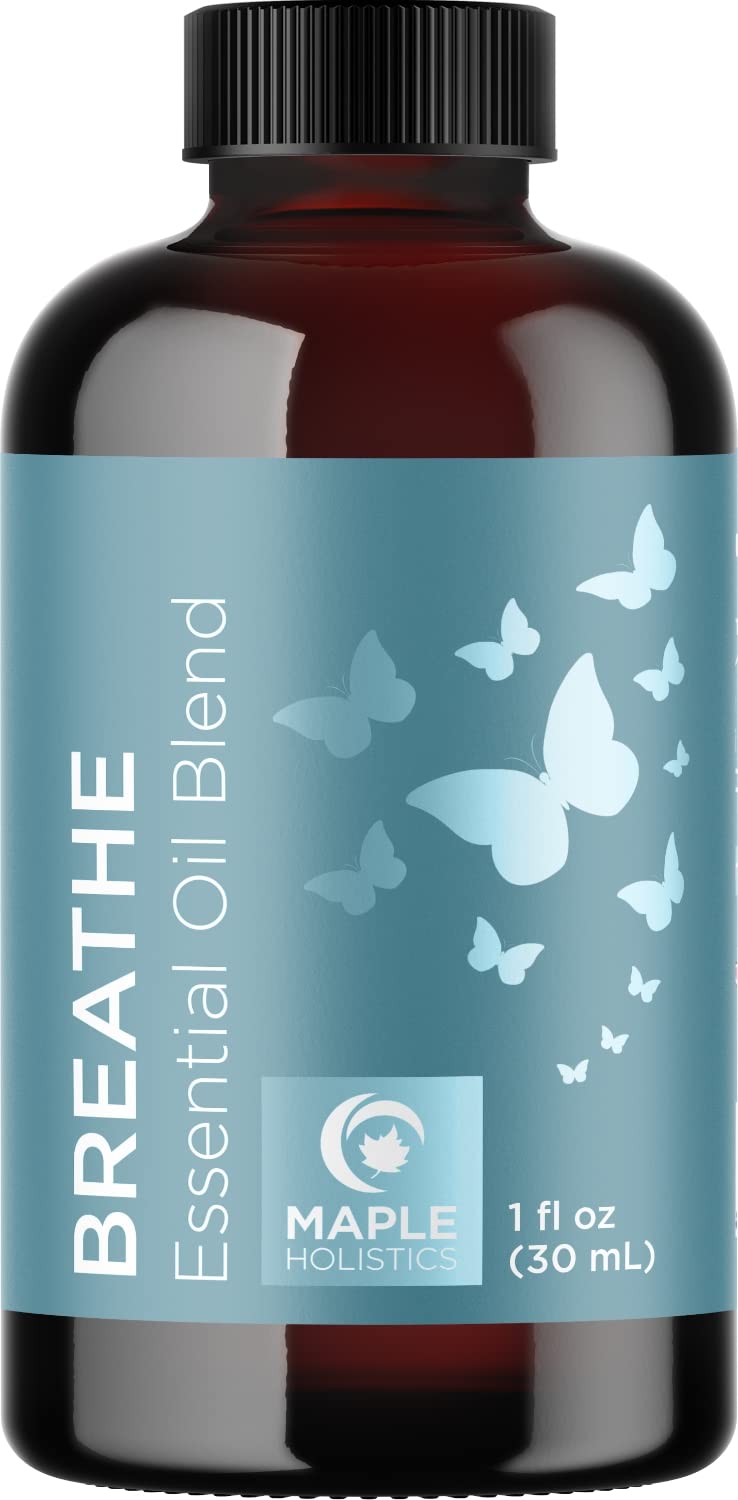 Breathe Blend Essential Oil for Diffuser - Invigorating Breathe Essential Oil Blend with Eucalyptus Peppermint Tea Tree and Mint Essential Oils for Diffusers for Home and Shower Aromatherapy - NewNest Australia
