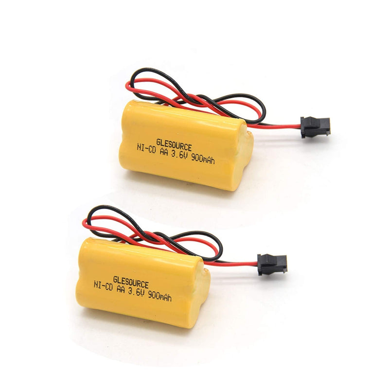 GLESOURCE 3.6V 900mAh Emergency/ Exit Light Battery Compatible for Lithonia ELB B001 ELBB001 ELB-B001 Lithonia EU2 LED Interstate ANIC1566 Unitech 0253799(2 Pack) 2PCS 3.6V 900mAh battery - NewNest Australia