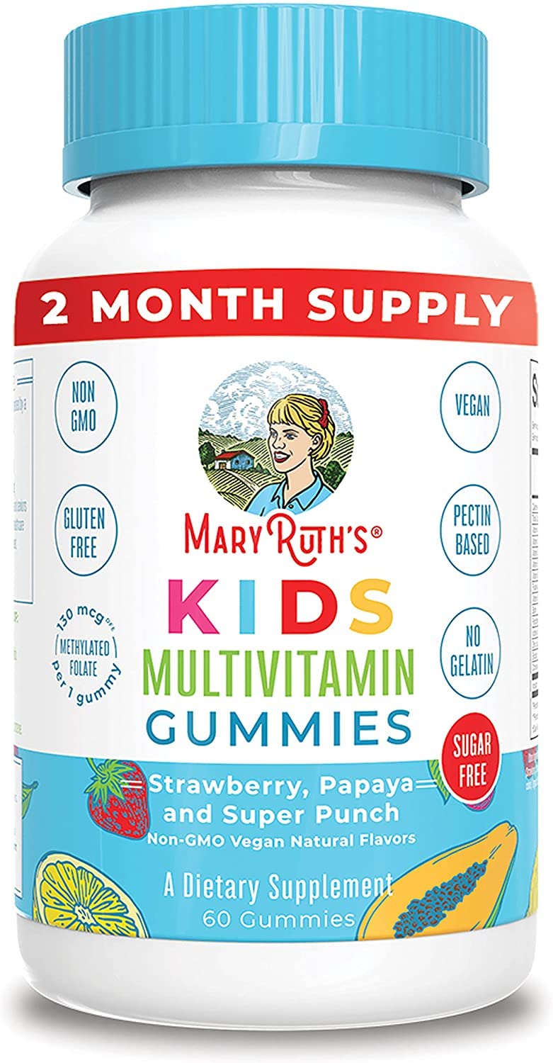 Kids Vitamins | Sugar Free | 2 Month Supply | Kids Multivitamin Gummies Made with Organic Ingredients | Multivitamin for Kids Gummy for Immune Support | Vegan | Non-GMO | Gluten Free | 60 Count - NewNest Australia