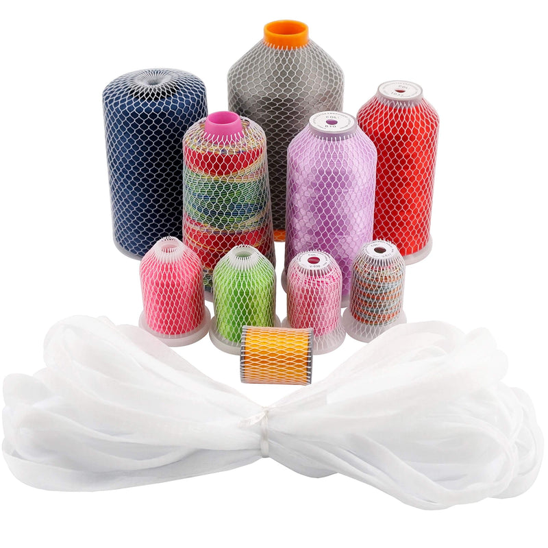 New Brothread 20YD Thread Net Spool Saver for Different Sizes of Embroidery Sewing Quilting and Serger Thread Spools/Cones - Cut into Any Length 20yd=18M - NewNest Australia