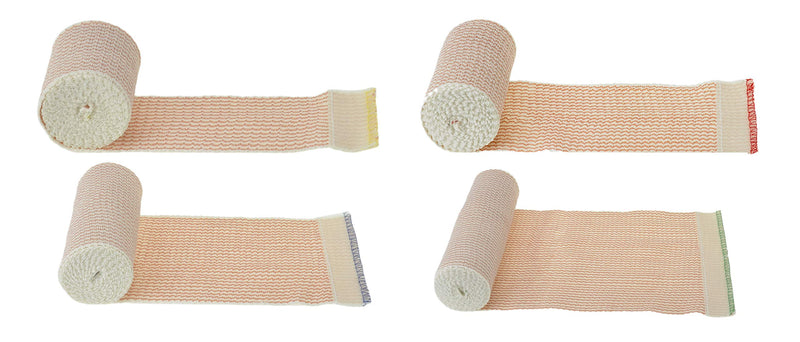 Dealmed Elastic Bandage Wraps with Self-Closure – 4 Roll Variety Pack, 5 Yards Stretched Compression Bandage Wraps, 1 Roll Each 2", 3", 4", and 6", Wound Care Product for First Aid Kit - NewNest Australia