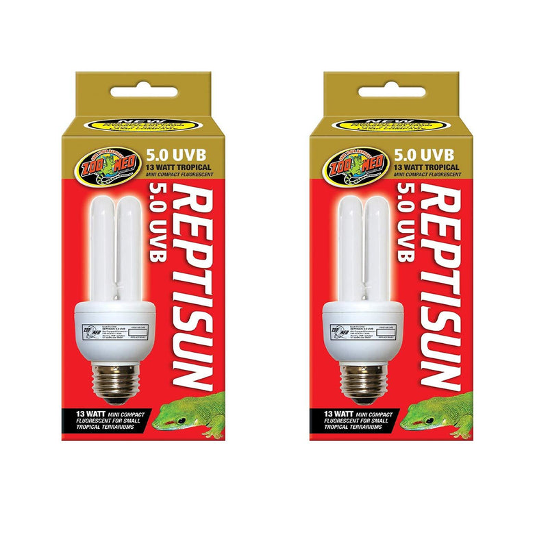 Reptisun 5.0 Uvb Mini Compact Fluorescent (Pack of 2) - NewNest Australia