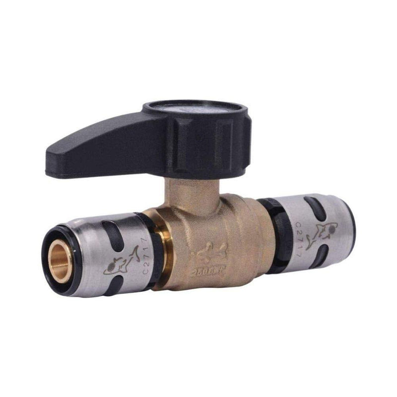 SharkBite K22222Z EvoPEX Ball Valve 1/2 Inch RT, Push-to-Connect, Brass - NewNest Australia