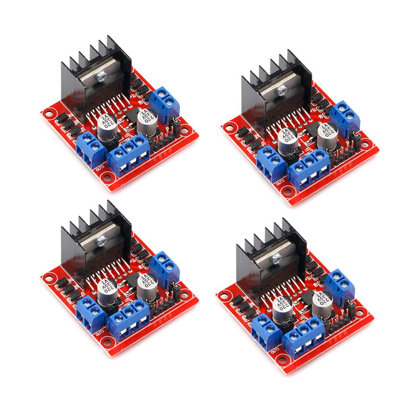 4 PACK L298N Motor Drive Controller Board DC Dual H-Bridge Robot Stepper Motor Control and Drives Module for Arduino Smart Car Power Compatible with Arduino UNO MEGA R3 Mega2560 4PACK - NewNest Australia