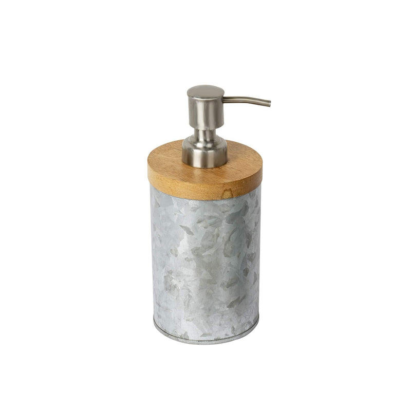 nu-steel CFT6H Confetti Collection Lotion Dispenser, Perfect for Home & Bathroom Accessories, Galvanised Sheet and Wood - NewNest Australia