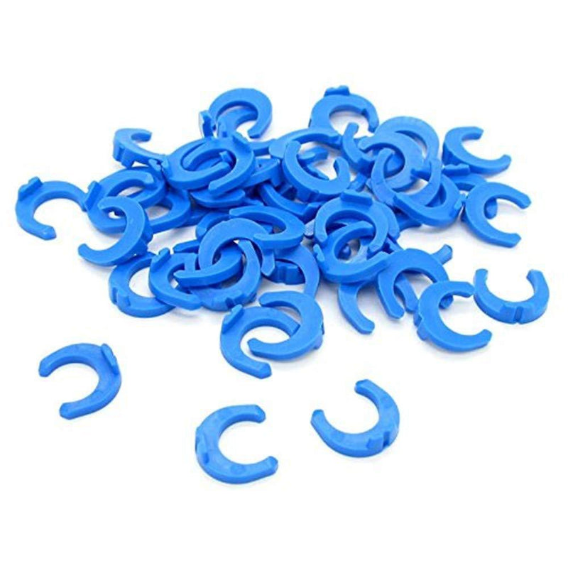 Blue Clip For Locking Quick Connect Fittings 1/4" Parts Water Filter/RO System- 50pack (50, 1/4") 50 0.25 Inch - NewNest Australia