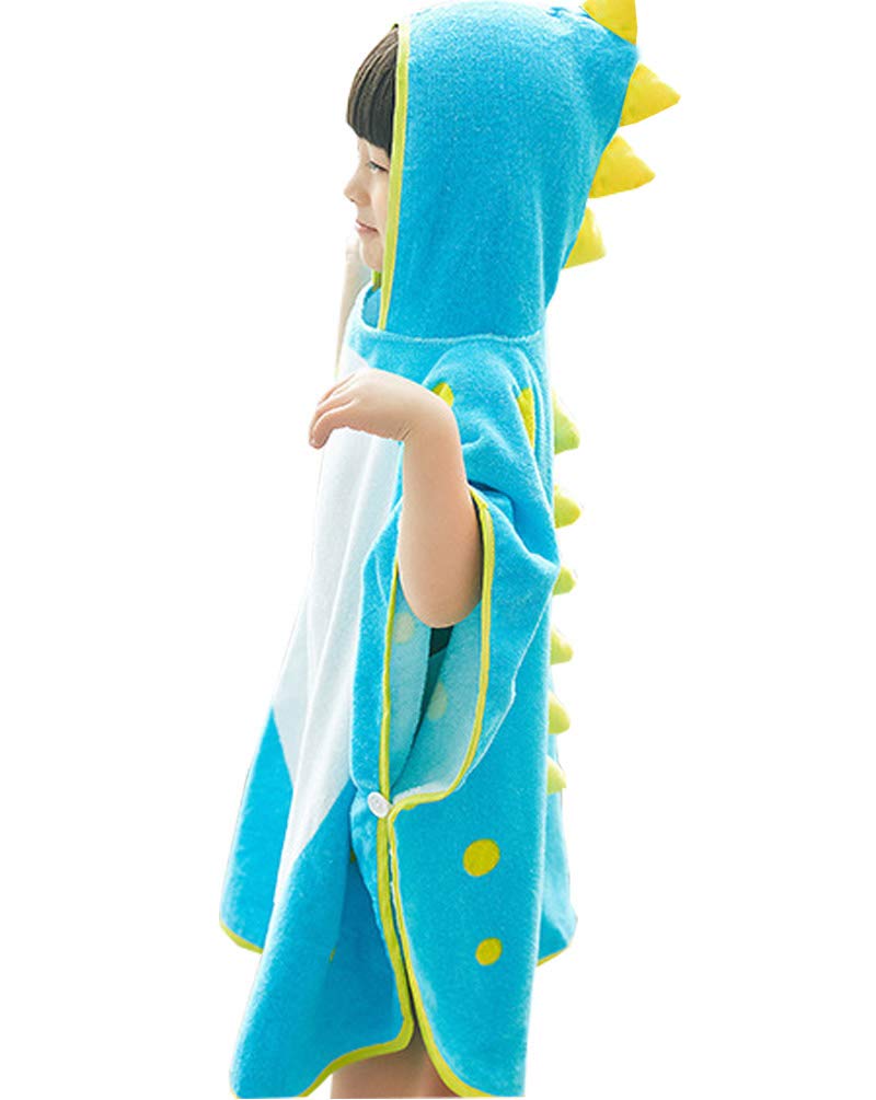 Maleroads Soft Cotton Baby Bath Towel Beach Towel Bathrobe for Kids 0-8 Years (Blue Elephant, 0-4Y) Blue Elephant - NewNest Australia