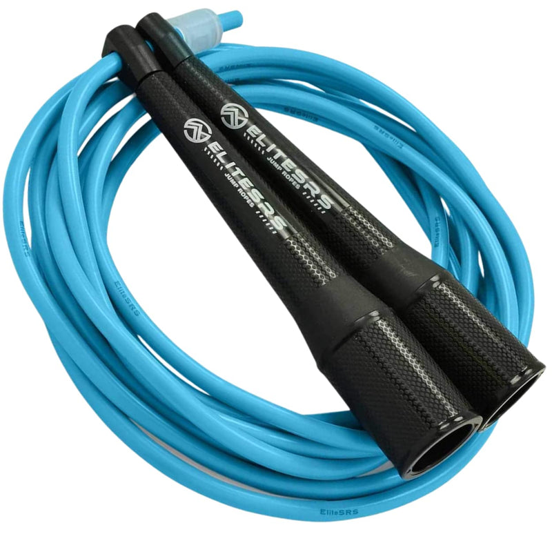 EliteSRS, Boxer 3.0 Boxing Jump Rope for Fitness and Cardio Training - Professionally Designed Workout Jump Ropes with Tangle Free 5MM PVC Jump Rope Cord, Unbreakable 5.5" Ergonomic Handles, and Smooth Spin Technology for Skipping Rope Effortlessly Blue - NewNest Australia