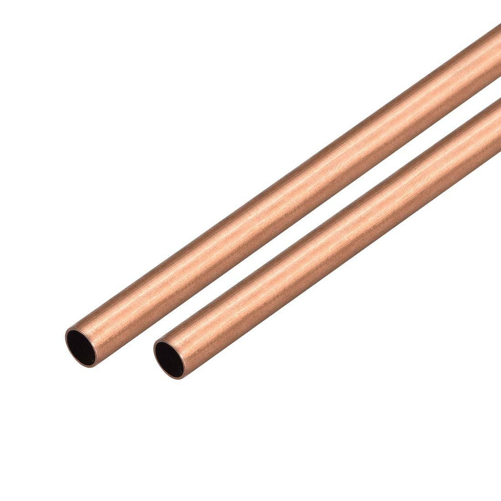 uxcell 2Pcs Copper Round Tube Pipe 8mm Outside Diameter X 7mm Inside Diameter 500mm Long 7mm(ID)x8mm(OD)x500mm(L) - NewNest Australia