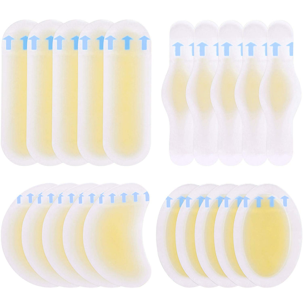 20Pcs Blister Pads, Blister Bandages, Blister Gel Guard, Waterproof Blister Prevention New Material Blister Cushions for Fingers, Toes, Forefoot, Heel - NewNest Australia