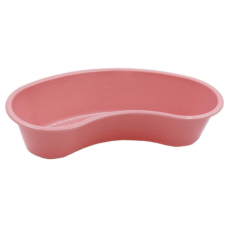 Comfort Axis Graduated Kidney Shaped Plastic Emesis Basin, 500 Milliliters, Pack of 12, Rose - NewNest Australia