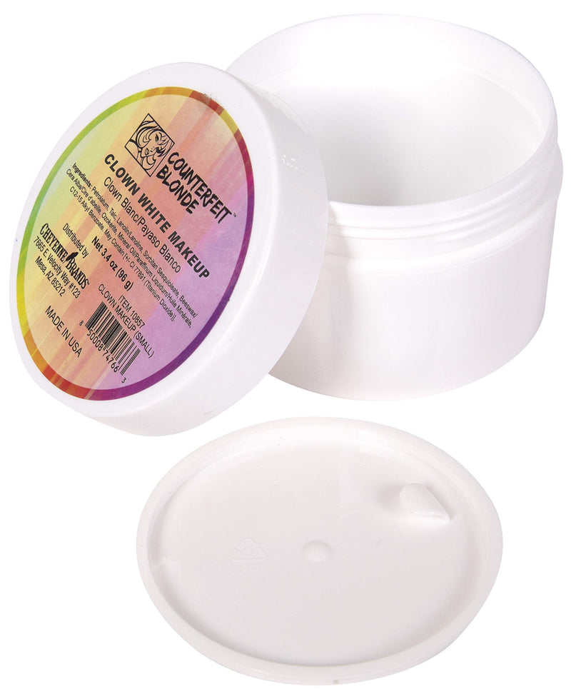 Narwhal Novelties White Face Paint - Clown Halloween Makeup For Stage Or Halloween Face Paint- Face & Body White Paint (Small 3.4 Ounces) 3.4 Ounce (Pack of 1) - NewNest Australia