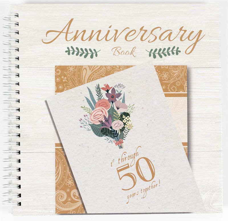 Unconditional ROSIE Wedding Anniversary Book - A Hardcover Journal to Document Wedding Anniversaries from The 1st to The 50th Year - Wedding Gifts for Bride and Groom - Wedding Planner Book - NewNest Australia