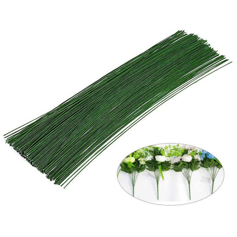 200 PCS Floral Stem Wire Flower Arrangements and DIY Crafts,Dark Green,Floral Wire for Florist Flower Arrangement 16 Inches - NewNest Australia