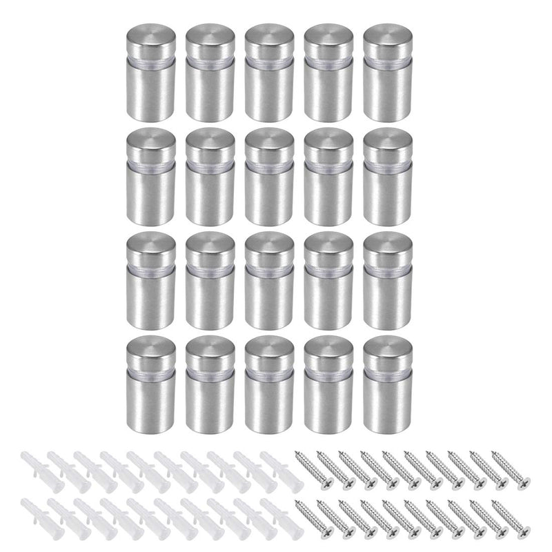 uxcell 1/2 Dia x 7/8"(12x22mm) Standoff Screws Wall Mount Sign Holders Acrylic Glass Nails with Screws 20pcs - NewNest Australia