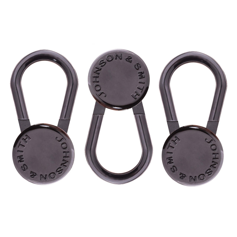 Johnson & Smith Pant Button Extender Set - 3-Pack Flexible Pants Waist Extender for Men, Women - Comfortable Pant, Jeans Extenders - Discreet Waistband Stretcher - Portable Pant Expanders Kit - NewNest Australia