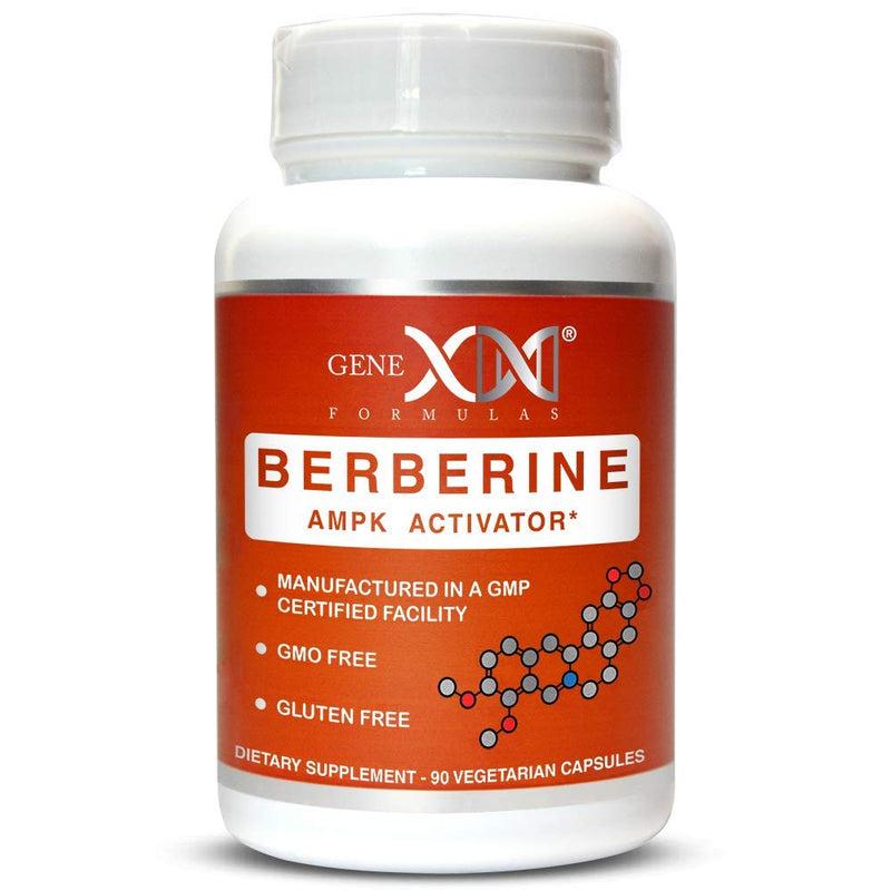 Genex Berberine HCl 500mg - Powerful AMPK Activator, - Pairs Well with Resveratrol and NMN Nicotinamide Mononcleotide. (Vegetarian, Gluten-Free, Non-GMO) Root Extract Supplement - NewNest Australia