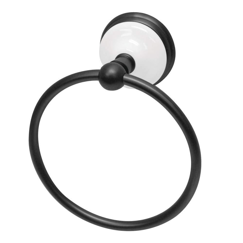 Kingston Brass BA1114MB Victorian Towel Ring, Matte Black - NewNest Australia