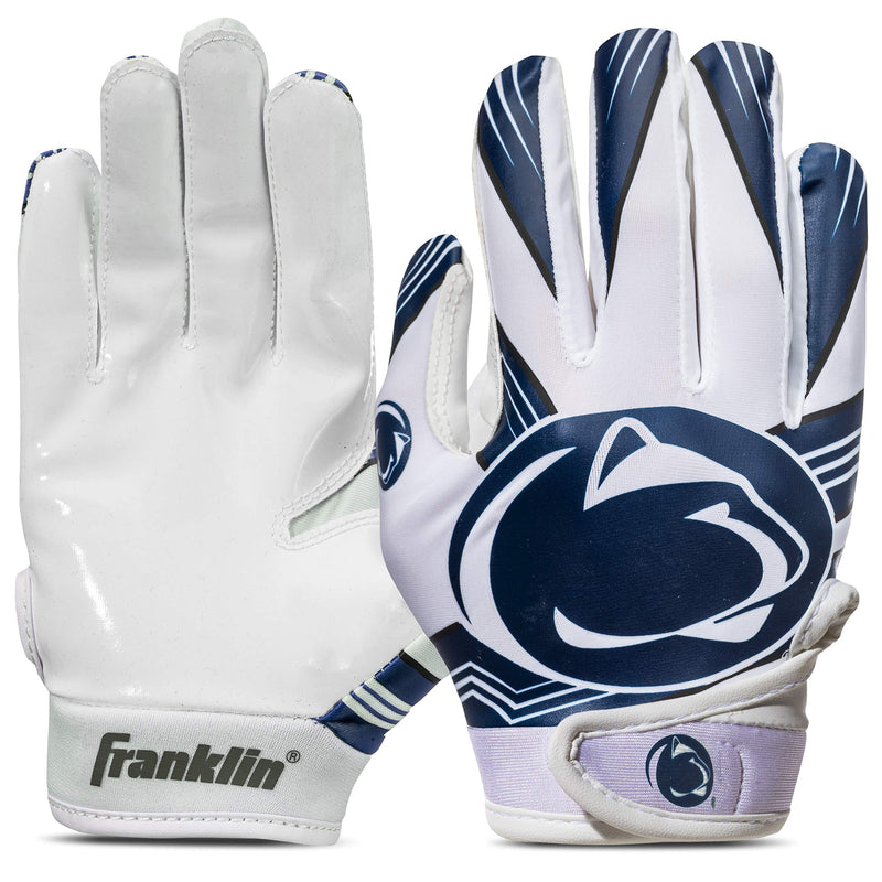 Franklin Sports Youth NCAA Football Receiver Gloves - Receiver Gloves for Kids - NCAA Team Logos and Silicone Palm - Youth Pair - Great for Games & Costumes Penn State Nittany Lions - NewNest Australia