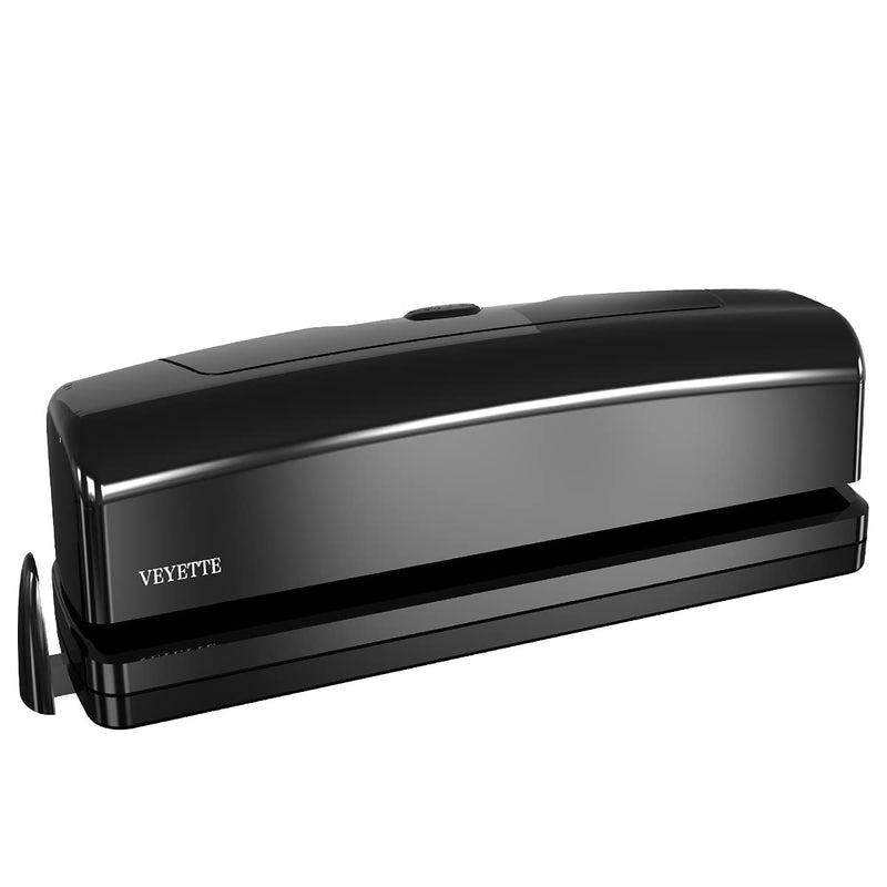 Electric 3 Hole Punch, VEYETTE Black Fast Hole Puncher 20 Sheets,Use AC or 6 AA Battery - NewNest Australia