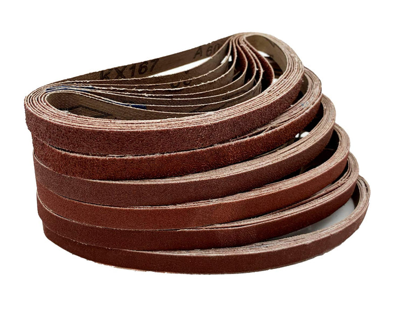 1/2 x18 Sanding Belt, Sanding Belts Assortment,8 Each of 60 80 120 150 240 400 Grit (1/2x18 Inch,48 Pack) - NewNest Australia