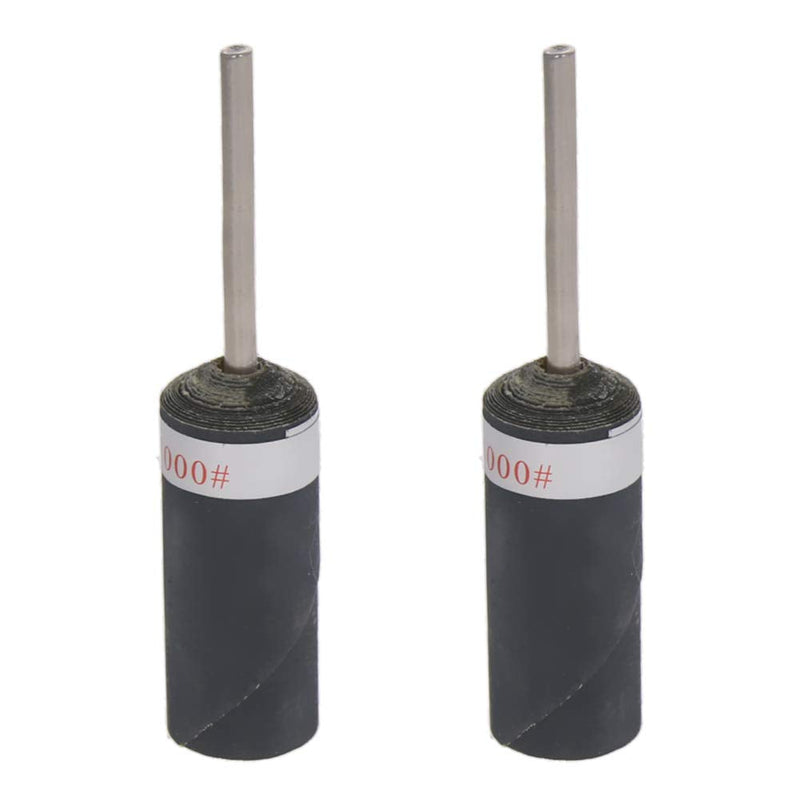 Utoolmart Sandpaper Sticks Cylinder Abrasive Polishing Grinding Mounted Point 1000 Grits 2 Pcs - NewNest Australia