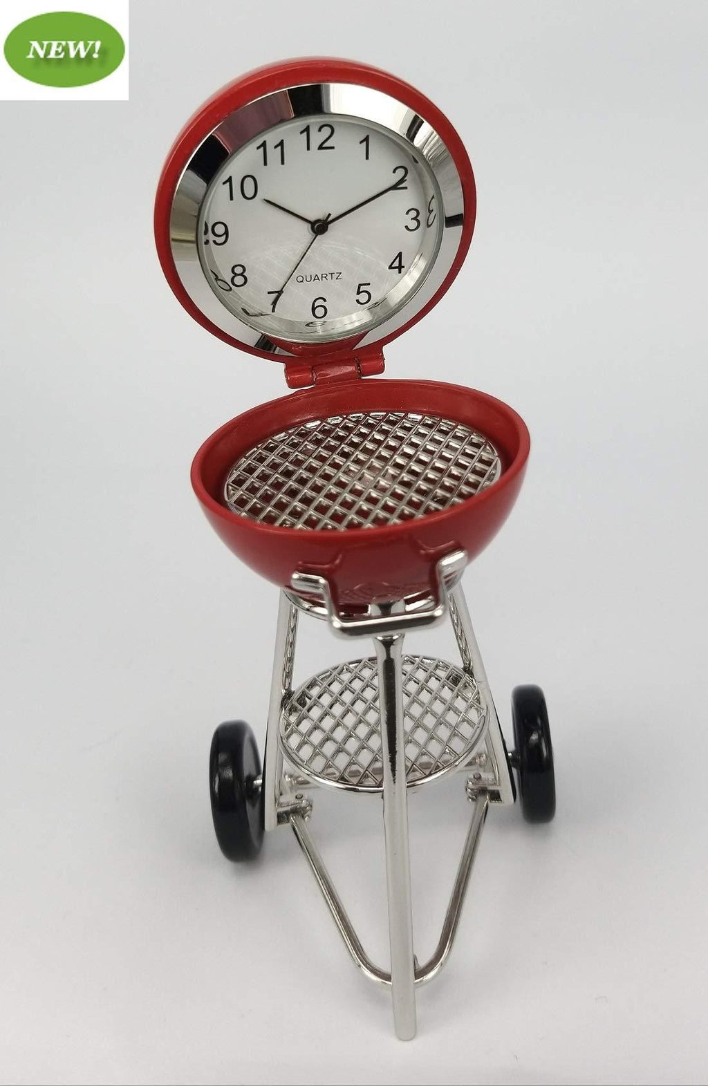 NewNest Australia - Sanis Enterprises Red 2"x2"x4.25" Grill Clock, Multi 