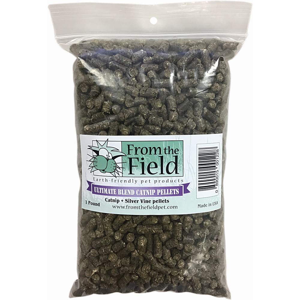 NewNest Australia - From The Field Ultimate Blend Silver Vine/Catnip Mix Tub 1 Pound Bag Pellets 