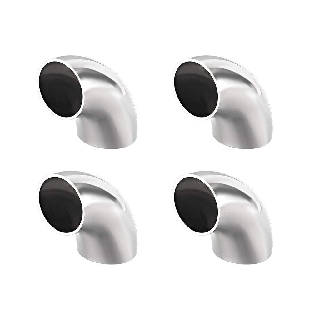 uxcell Stainless Steel 304 Pipe Fitting Long Radius 90 Degree Elbow Butt-Weld 1-1/4-inch OD 1.5mm Thick Pipe Size 4pcs - NewNest Australia
