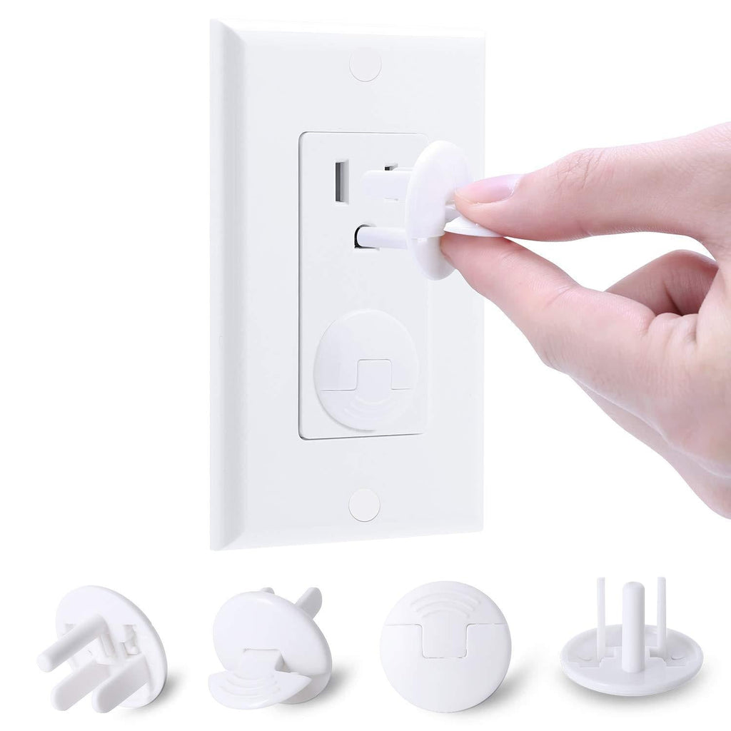 52 Pack Safety Outlet Covers Baby Proofing, Electrical Socket Outlet Plugs 3-Prong Child Proof for Kids House - NewNest Australia