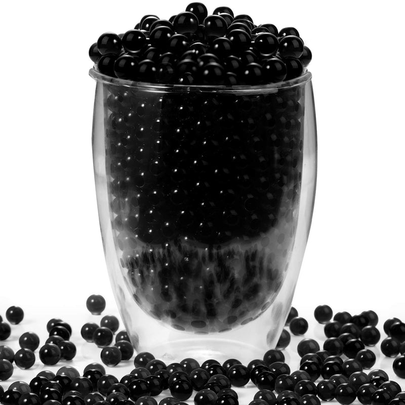 EBOOT 20000 Packs Floral Water Pearls Gel Soil Water Crystal Beads Jelly Water Pearl Vase Filler (Black) Black - NewNest Australia