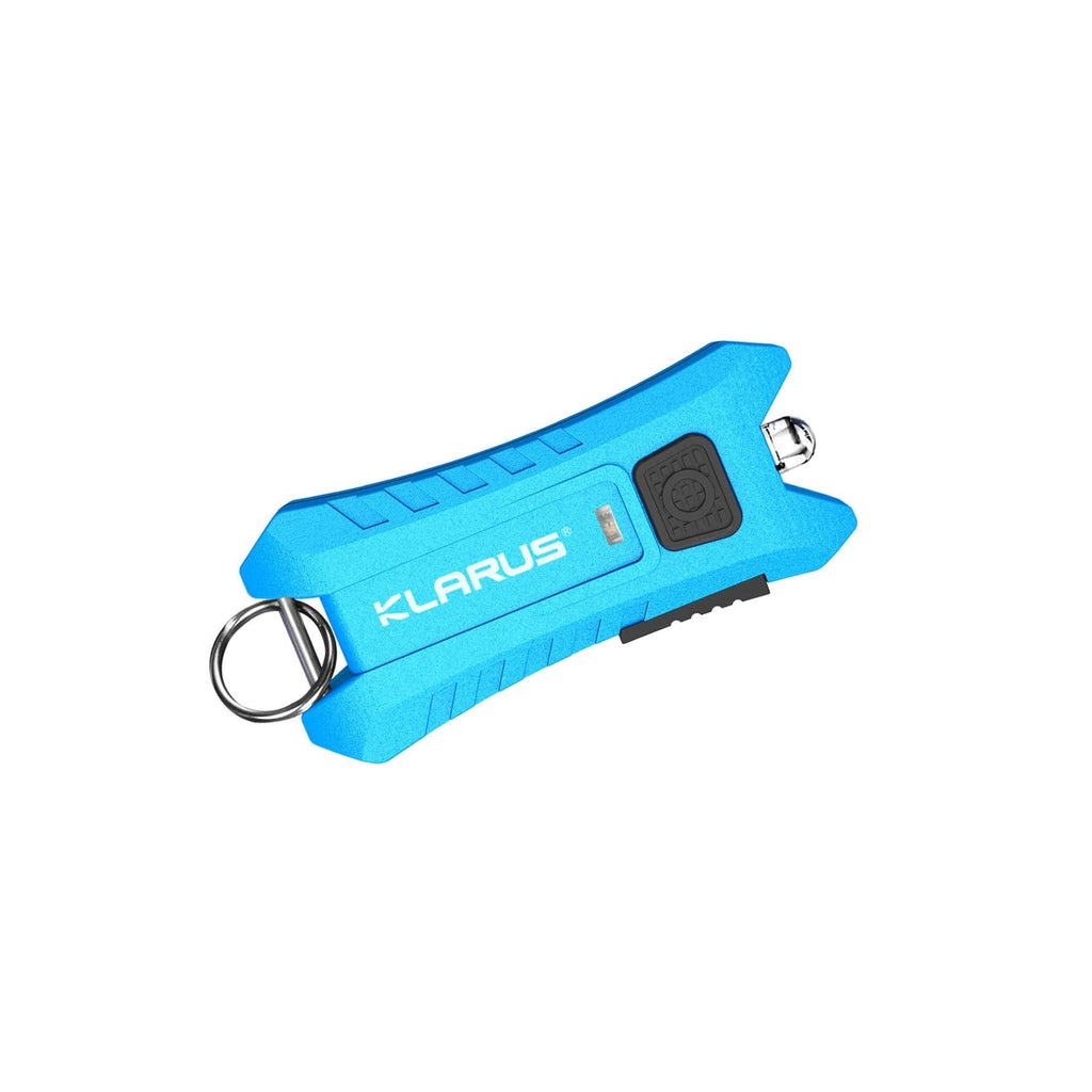 Klarus Mi2 Super Lightweight and Compact Rechargeable LED Keychain Flashlight, 40 Lumens EDC Flashlight with Built-in Battery and USB Cable(Blue) Blue - NewNest Australia