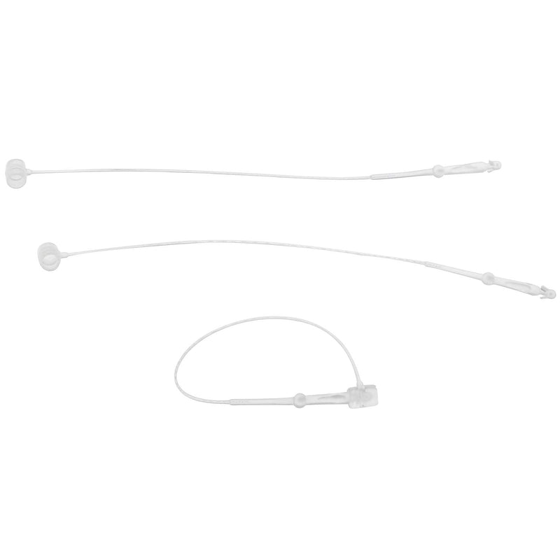 DZS Elec 2000pcs 3" Plastic Fastener Hang Tag Snap Lock Round Head Hand Threading Pin Button for Retail Clothing Transparent - NewNest Australia