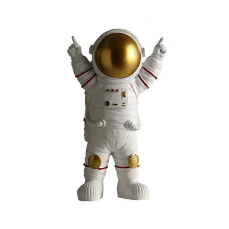 NewNest Australia - Astronaut Statues Sculpture Figurine Ornament Home Arts and Crafts Desktop Accessories Tabletop Decoration-Stand Gold 