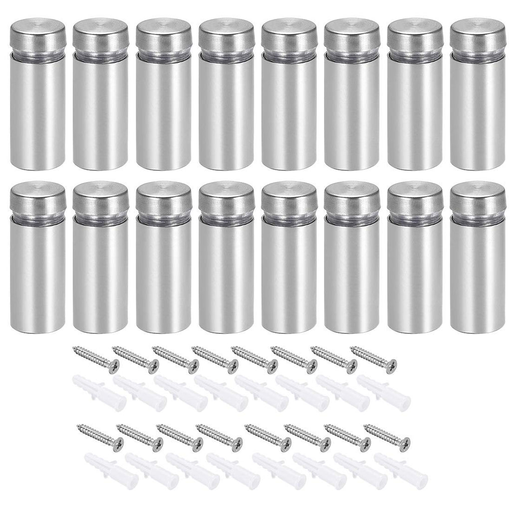 uxcell 1/2 Dia x 1-1/4"(12x31mm) Standoff Screws Wall Mount Sign Holders Acrylic Glass Nails with Accessories 16pcs - NewNest Australia