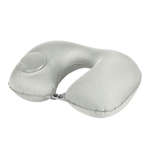 Inflatable Travel Pillow, 2019 New Pressing U-shaped Neck Pillow, Portable Sleeping Pillow for Airplane, Train, Car, Office (Gray) - NewNest Australia