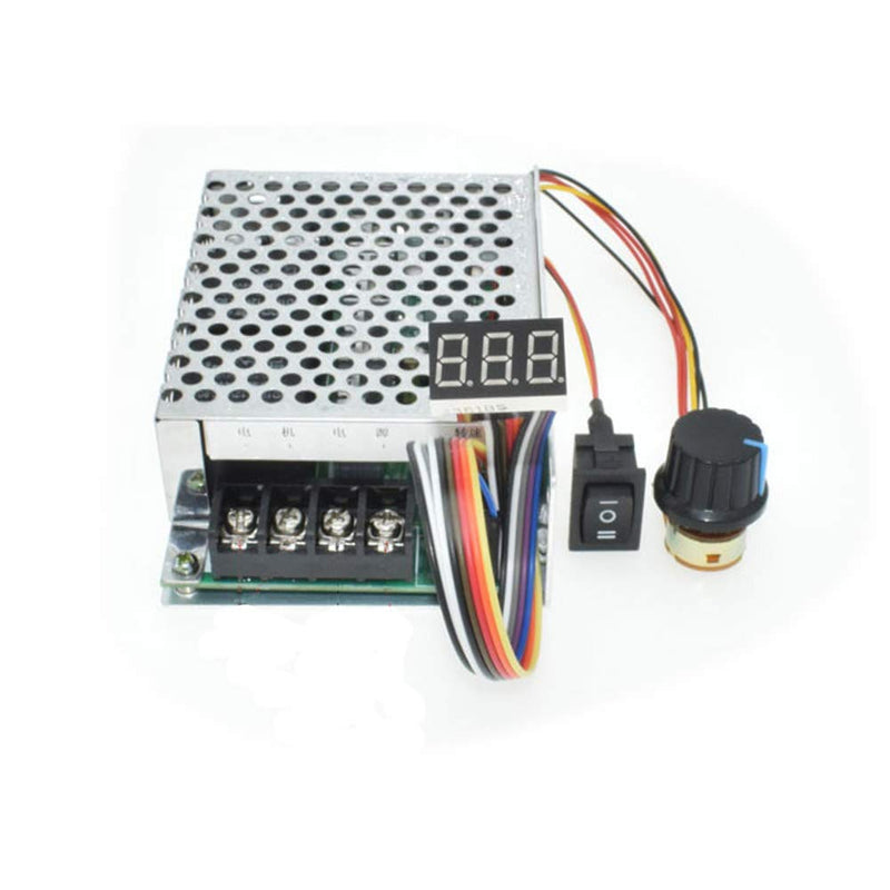 tatoko DC Motor Speed Controller 10V-55V 12V 24V 36V 40A Stepless DC Motor Speed Controller with Forward-Brake-Reverse Switch,Ajustable Potentiometer &Digital Display - NewNest Australia
