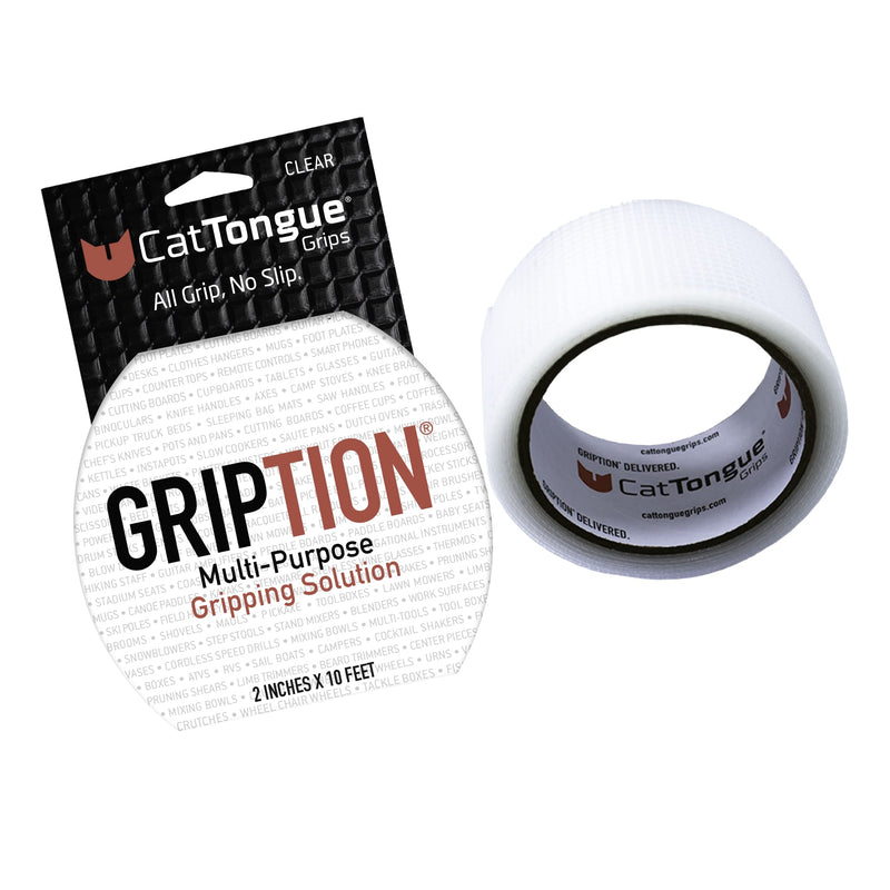 Non-Abrasive Grip Tape by CatTongue Grips – Heavy Duty Waterproof Anti Slip Tape for Indoor & Outdoor Use - Thousands of Grippy Uses: Home Goods, Hardware, Accessible Home and More! (Clear Tape) 1 Pack Clear - NewNest Australia