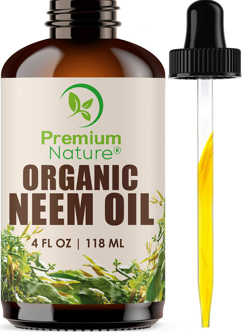 Neem Oil For Skin - Neem Oil for Hair, 100% Pure Neem Oil Cold Pressed Moisturizer Neem Oil for Essential Oil Mixing Neem Oil Organic Massage Oil 4 oz - NewNest Australia