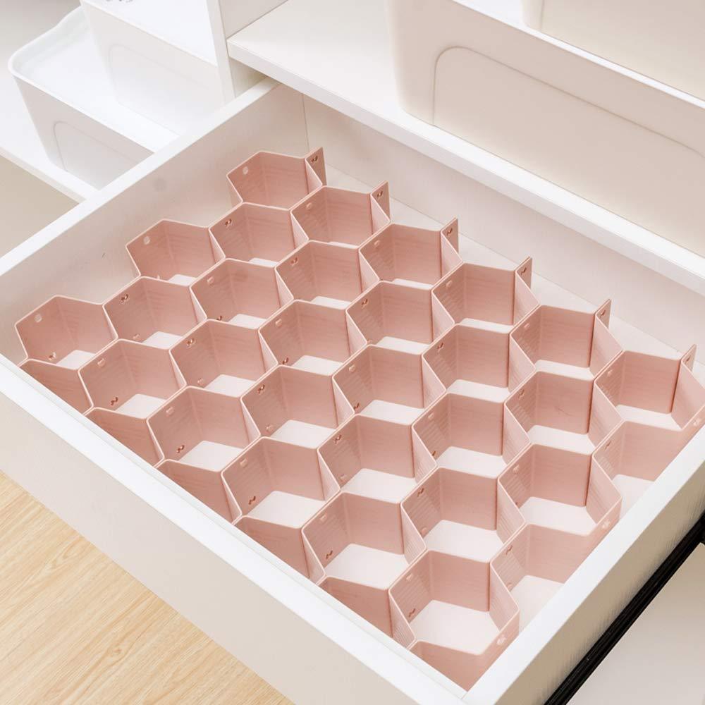 NewNest Australia - Poeland Drawer Divider Organizer 8pcs DIY Plastic Grid Honeycomb Drawer Divider 