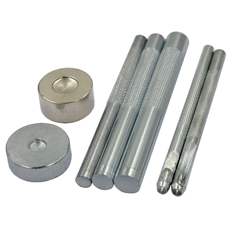 DGOL 7 pcs Metal Domed Rivet Fixing Setting Tool Spike Rivets Setter 7pcs Rivet Setter - NewNest Australia