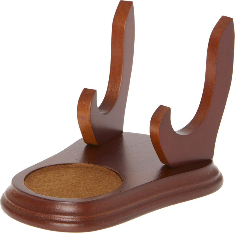 NewNest Australia - Bard's Elevated Saucer Walnut Cup & Saucer Stand, 4" H x 4.25" W x 6" D, Pack of 2 