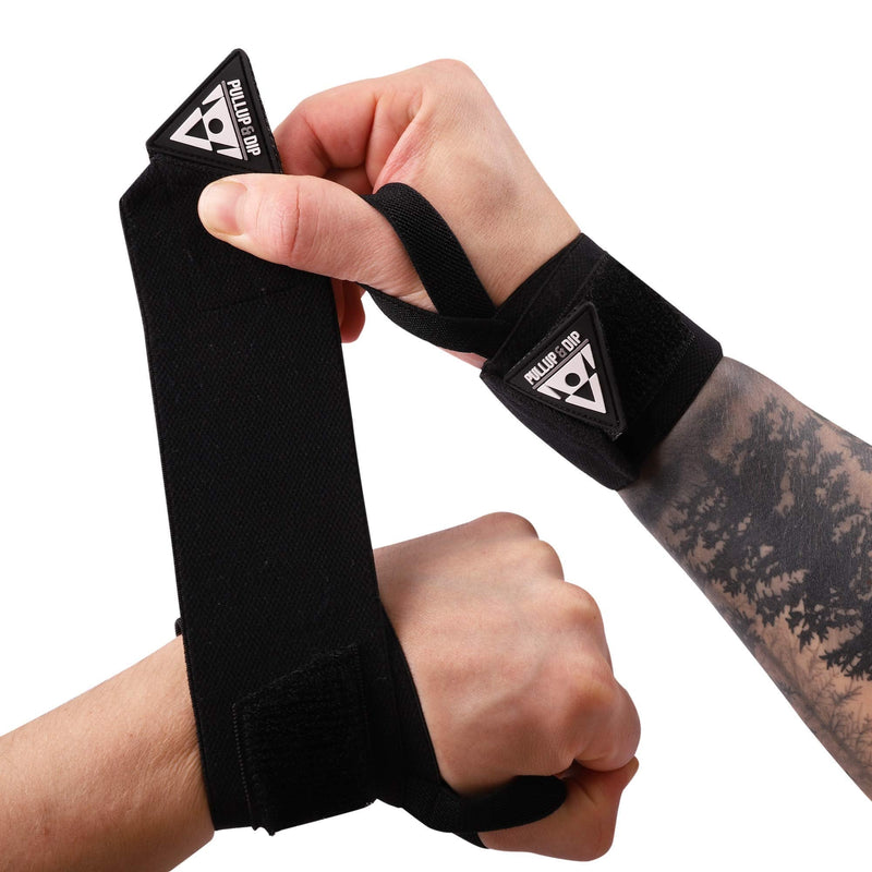 PULLUP & DIP Wrist Wraps, Professional Wrist Support for Weightlifting, Calisthenics, Crossfit, Bodybuilding & Strength Training, Stabilizing & Protective for Women & Men, No More Wrist Pain Pullup & Dip Branding - NewNest Australia