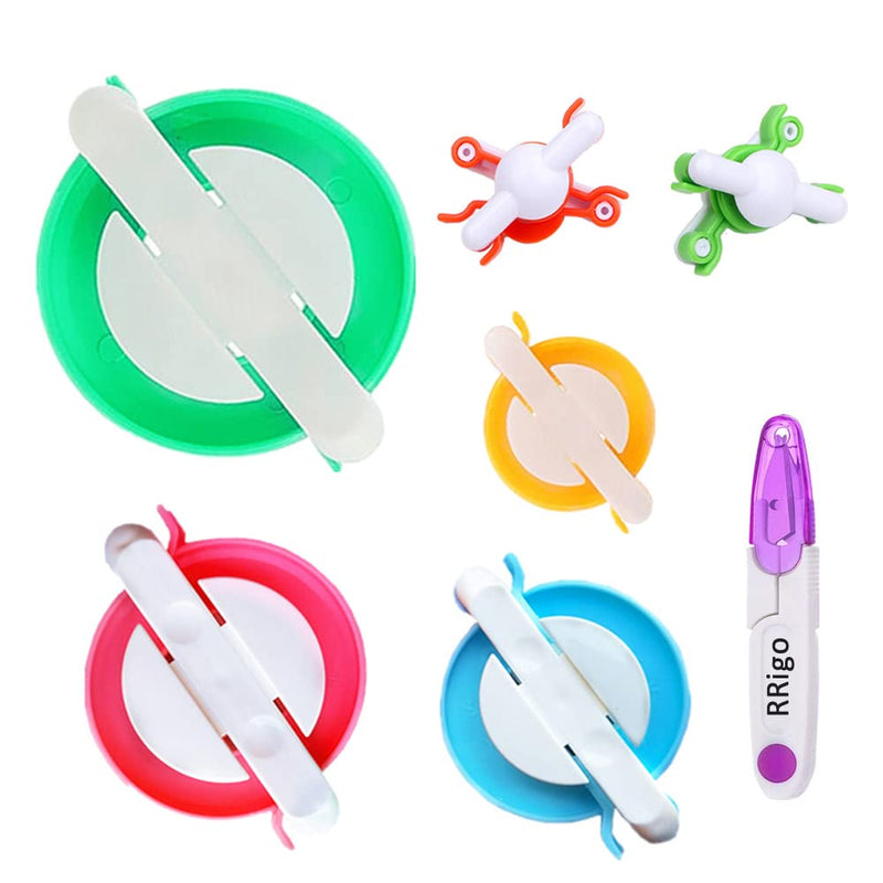 Pom Pom Maker, 7PCS Pompom Maker Tool Set for Fluff Ball Weave DIY Wool Yarn Knitting Craft Project for Kids and Adult 5 - NewNest Australia