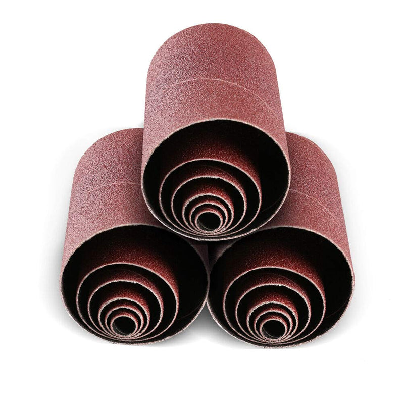 Aluminum Oxide Spindle Sanding Sleeves, 4.5 Inch Length 80/120/240 Assorted Grit (18 Pack) 80/120/240 Grit - NewNest Australia
