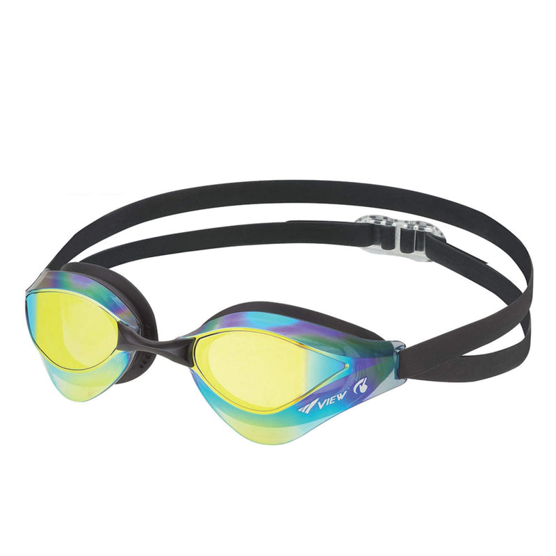 View Swimming Gear V-230ASA Blade Orca Swipe Racing Swim Goggles Smoke Mirrored Lens - NewNest Australia